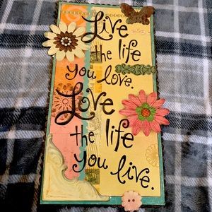 Love Life Quote Wall Decor